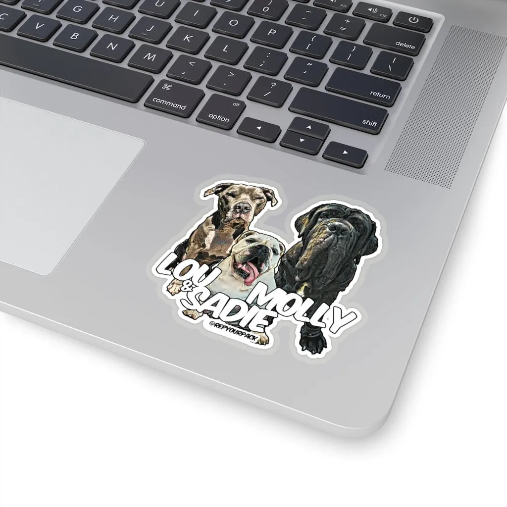 Lou, Molly & Sadie Stickers