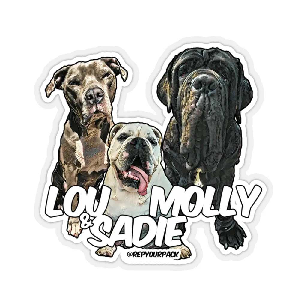 Lou, Molly & Sadie Stickers