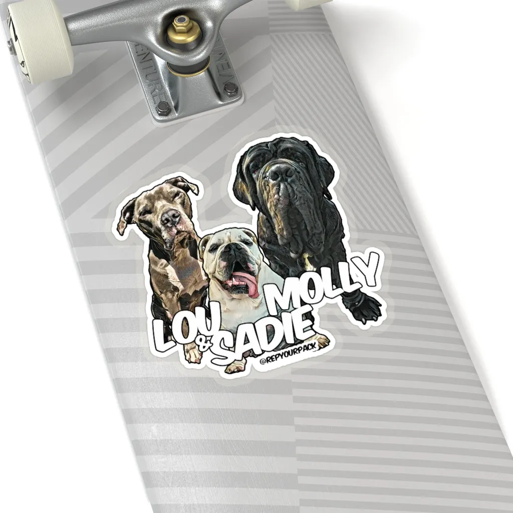 Lou, Molly & Sadie Stickers