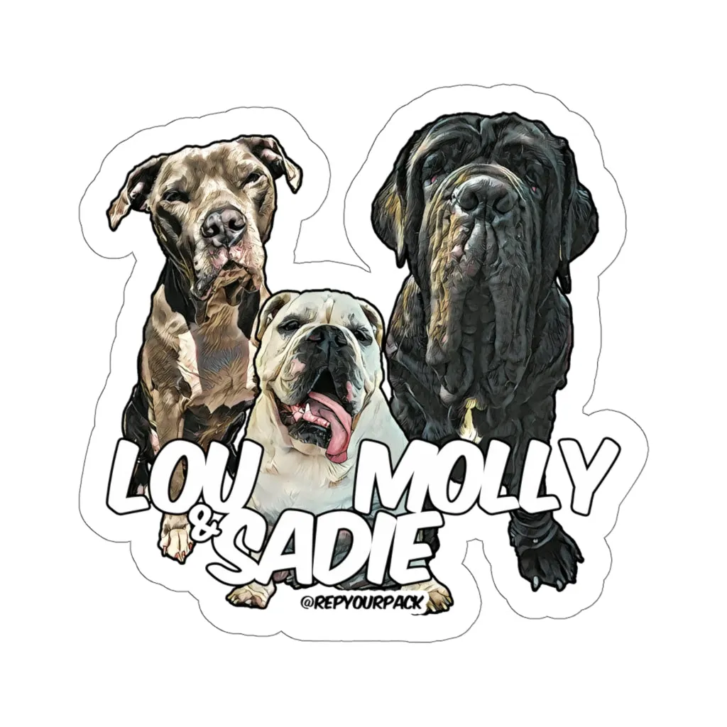 Lou, Molly & Sadie Stickers