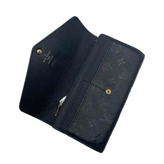 Louis Vuitton Black Sarah Empreinte Noir Wallet