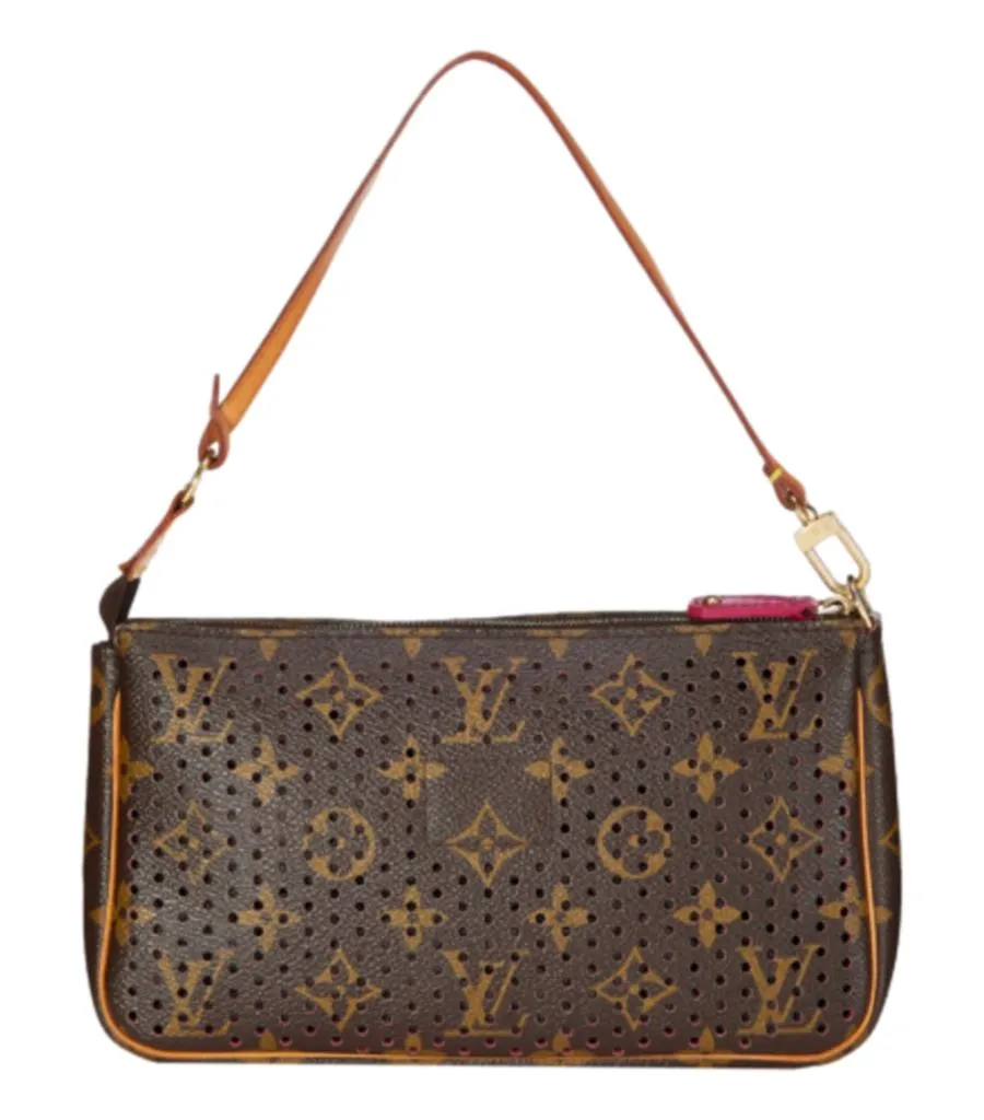 Louis Vuitton Ltd Edition Monogram Perforated Coated Canvas Pochette