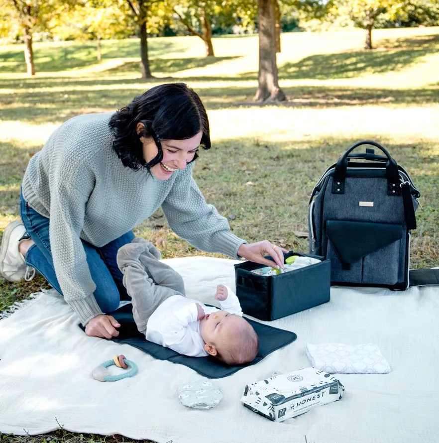 Lucia Diaper Bag Backpack With Diaper Caddy