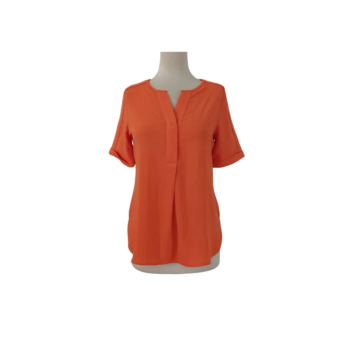 Marks & Spencer Orange Short Sleeve Top | Gently Used |