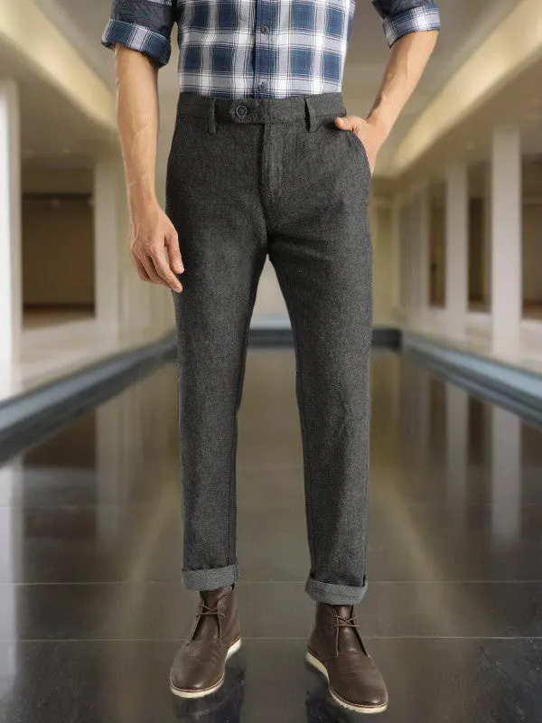 Men Brooklyn Fit Linen Blend Trouser