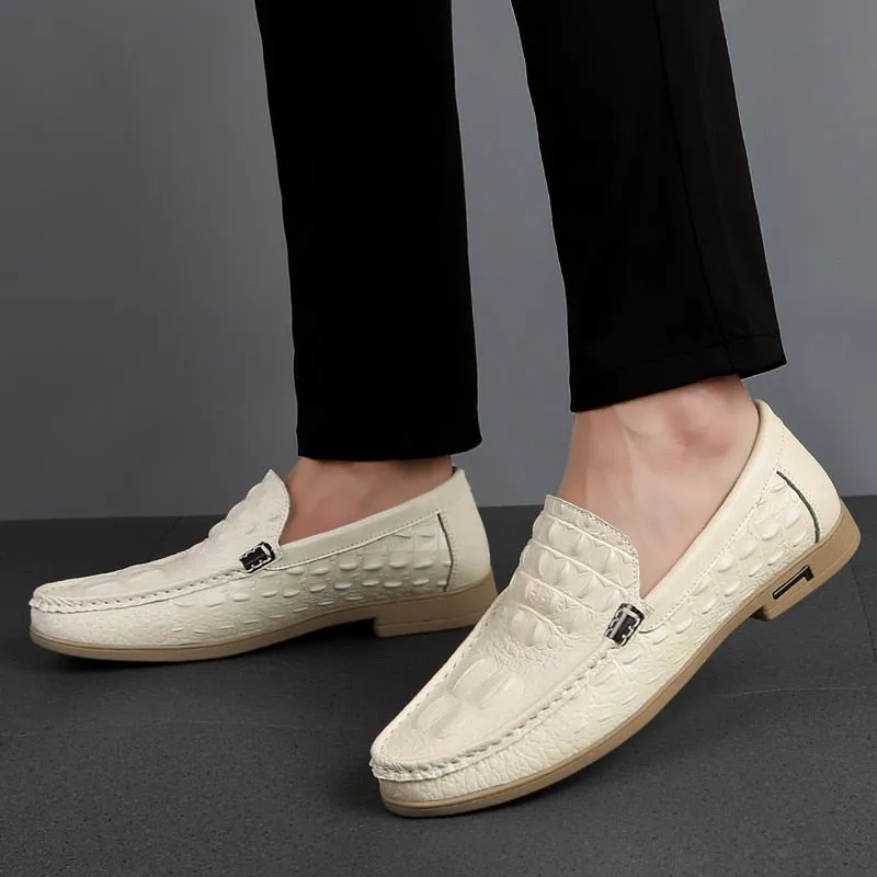 Men's Crocodile Dress Leather Shoes