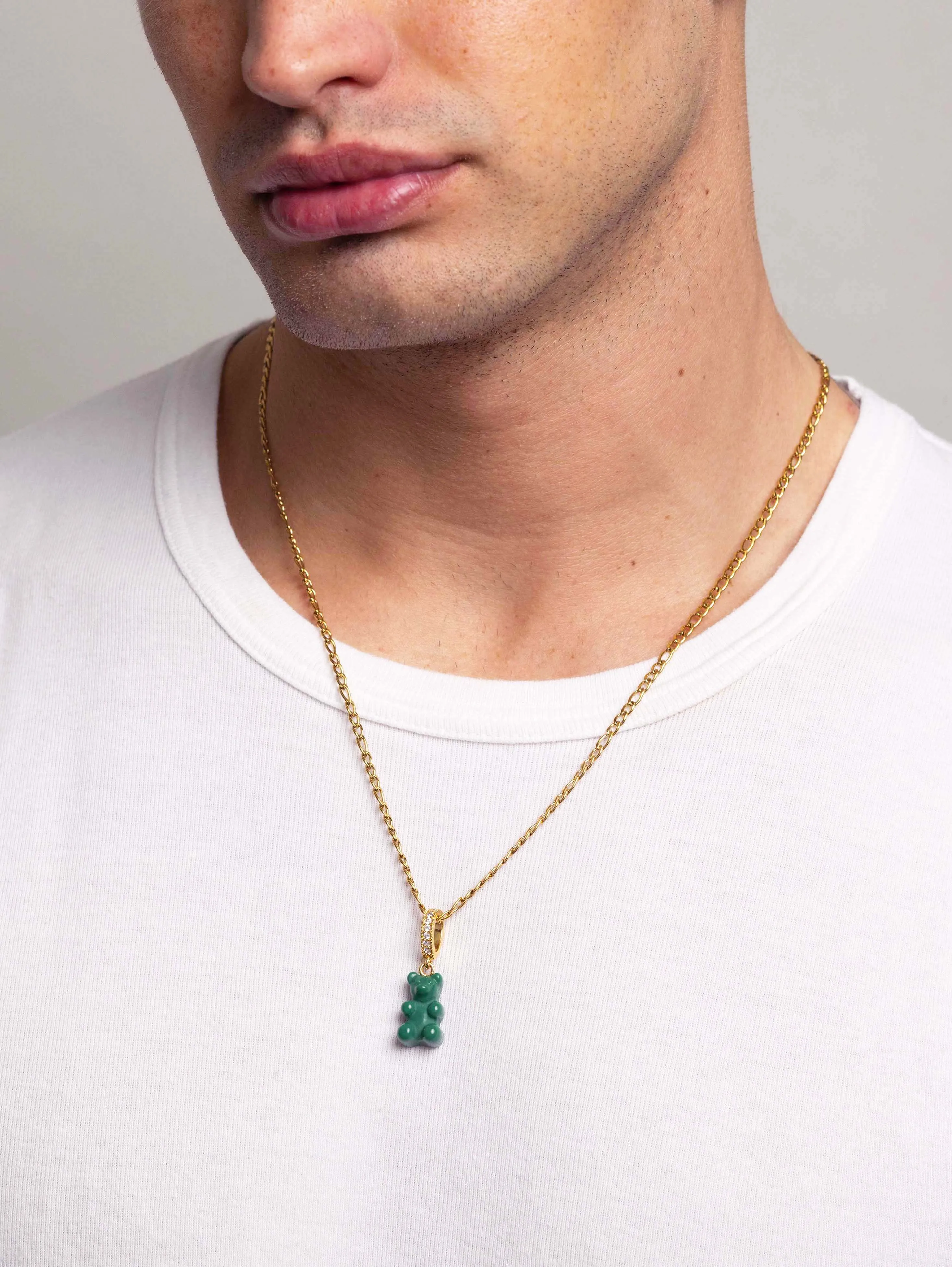 Men's Green Gummy Bear Necklace