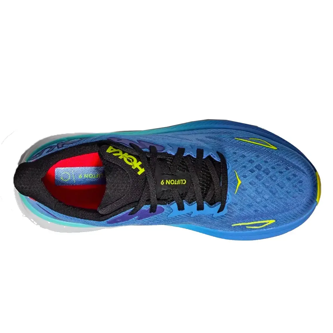 Mens Hoka Clifton 9 - Virtual Blue / Cerise