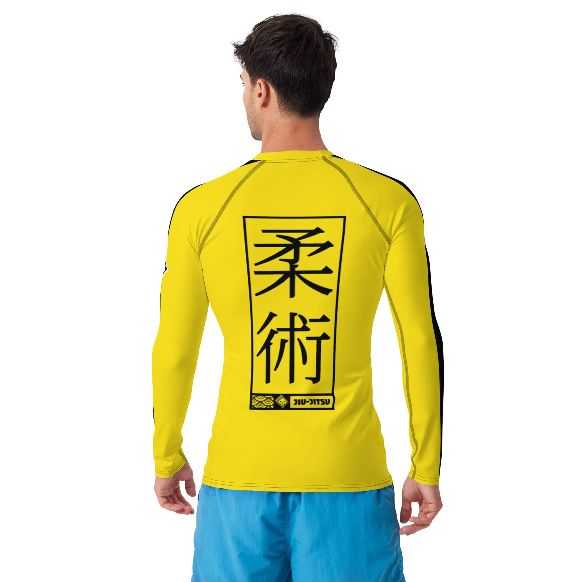 Mens Long Sleeve BJJ Rash Guard - Jiu-Jitsu 019 - Bruce Lee Game of Death