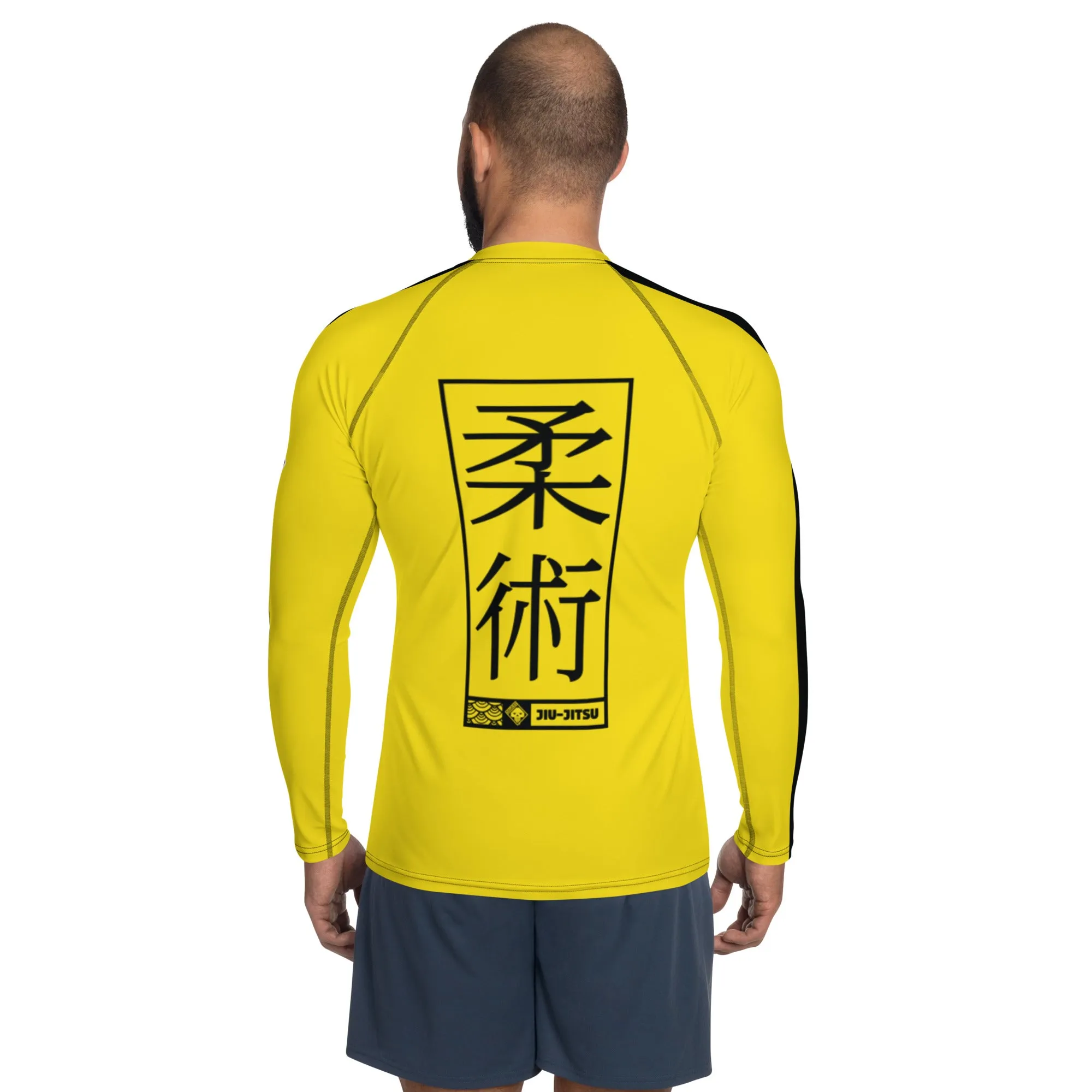 Mens Long Sleeve BJJ Rash Guard - Jiu-Jitsu 019 - Bruce Lee Game of Death