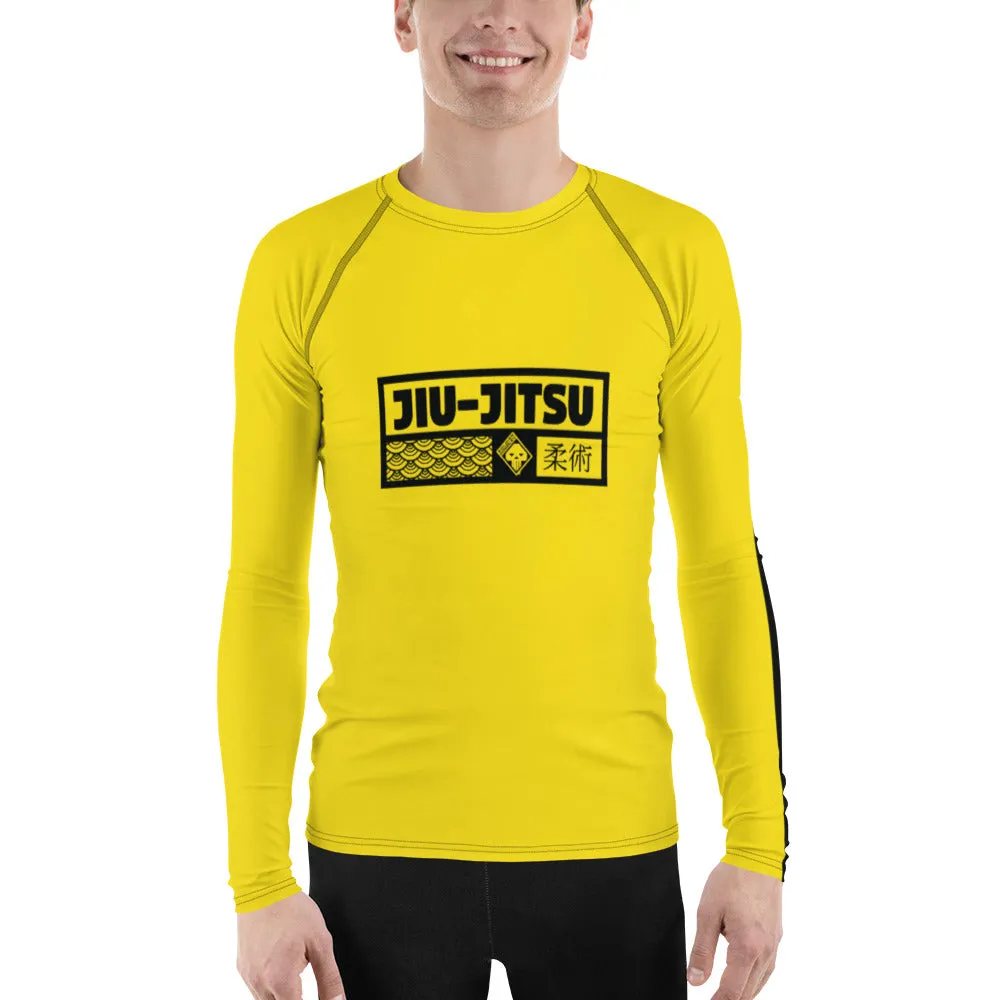 Mens Long Sleeve BJJ Rash Guard - Jiu-Jitsu 019 - Bruce Lee Game of Death