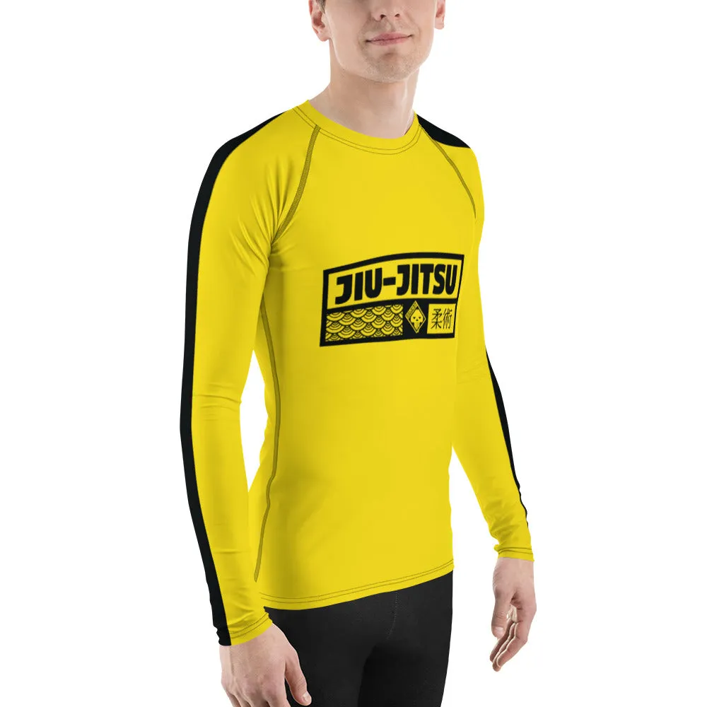 Mens Long Sleeve BJJ Rash Guard - Jiu-Jitsu 019 - Bruce Lee Game of Death