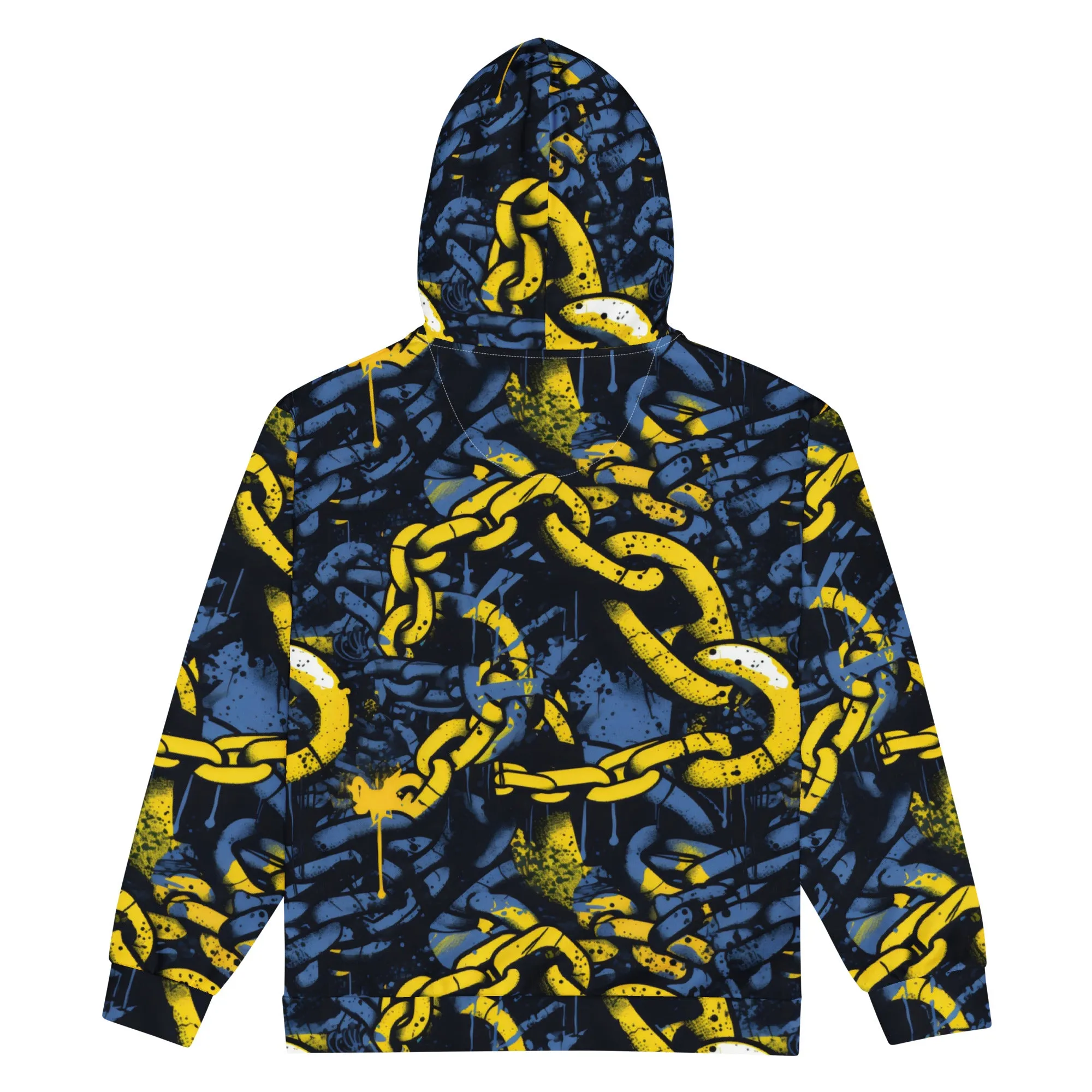 Mens Zip Hoodie - Golden Chains 002