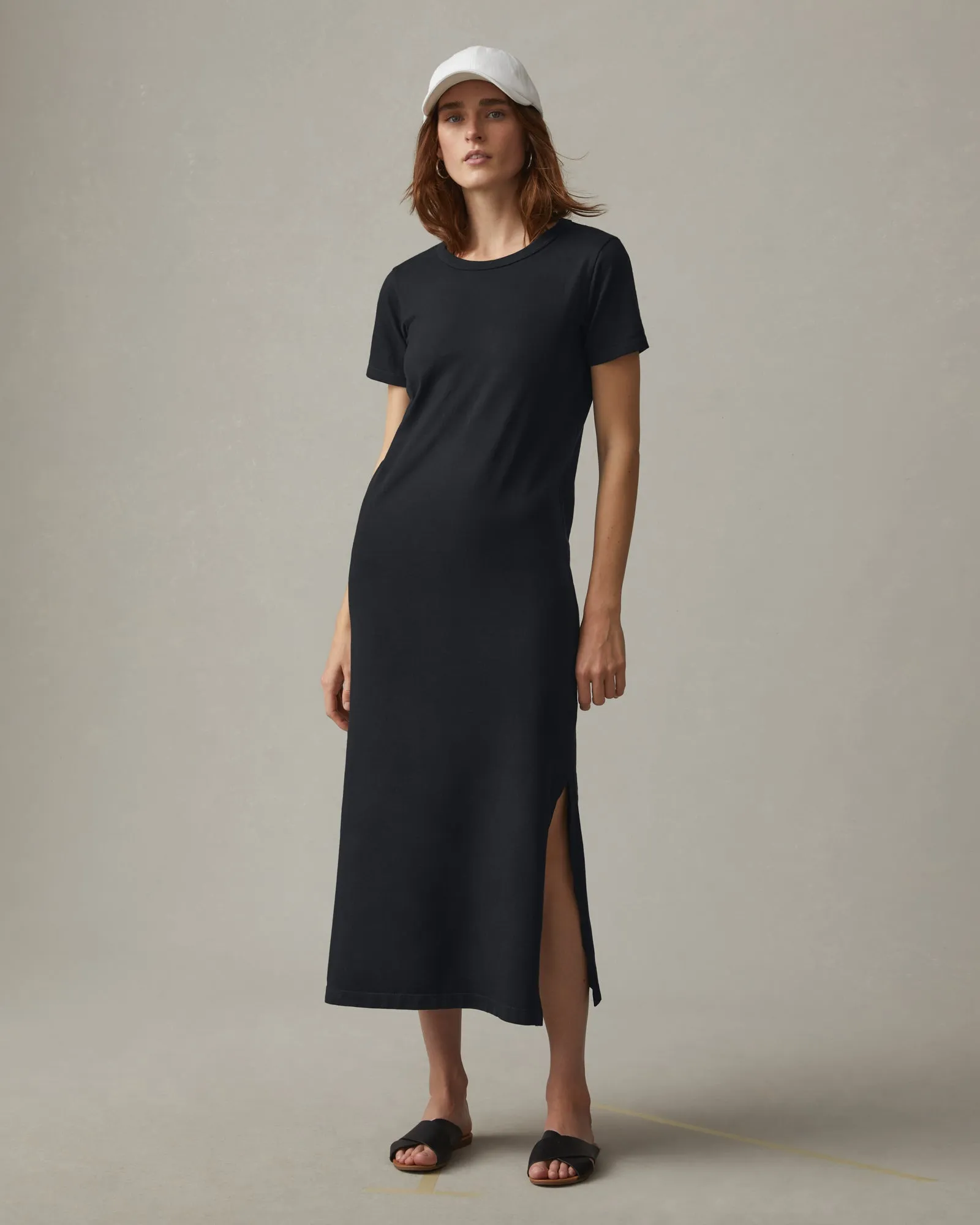 Midi Tee Dress - Black