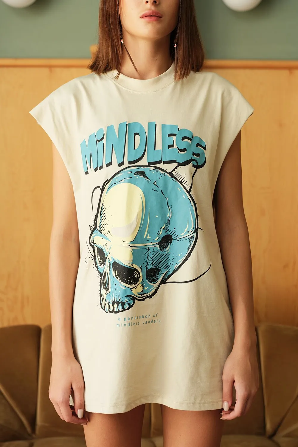 Mindless Skull Vest Tank