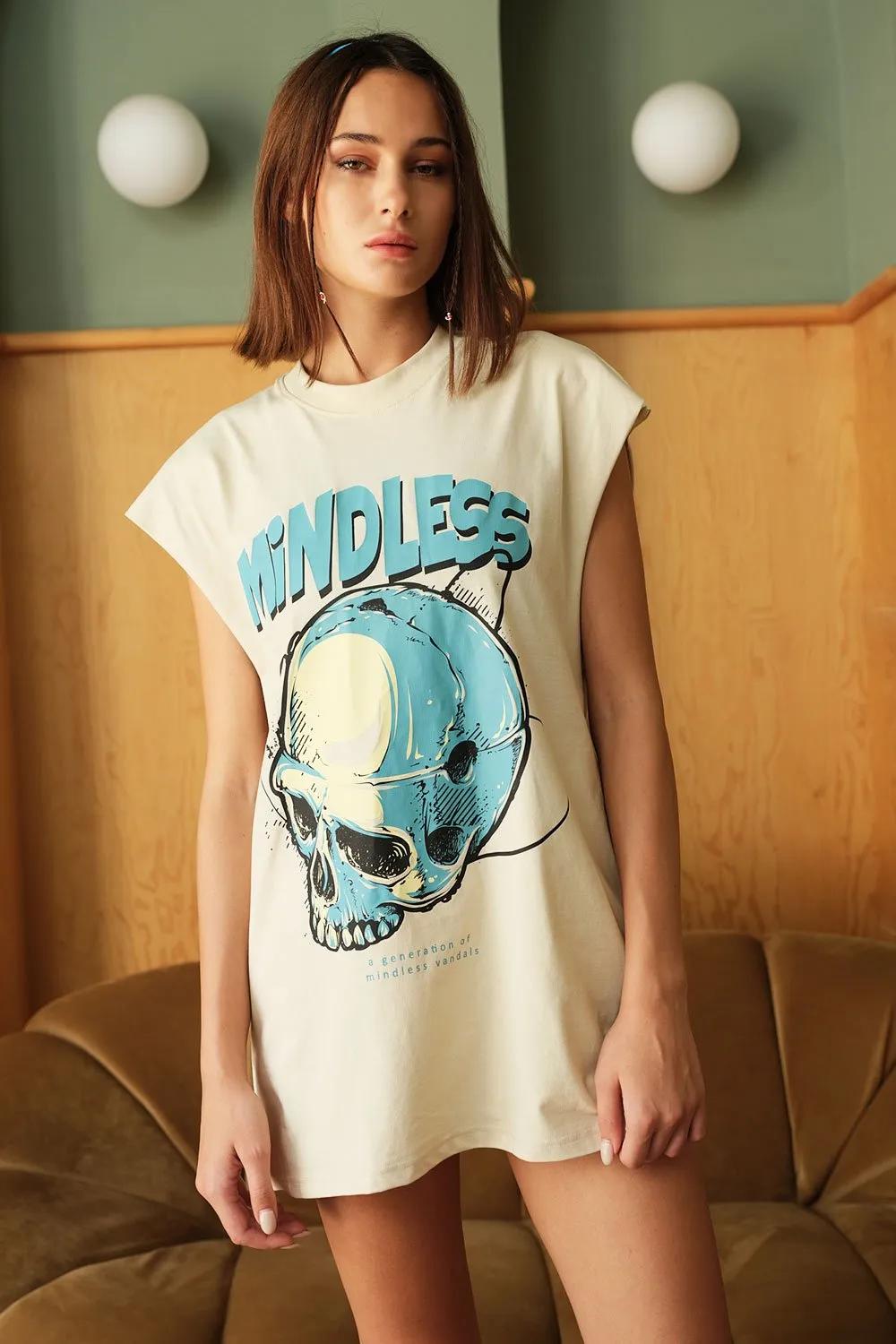 Mindless Skull Vest Tank