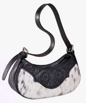 Montana West Cowhide Tooled Hobo Bag