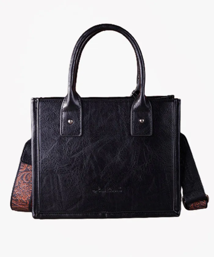 Montana West Fringe Tooled Tote Bag