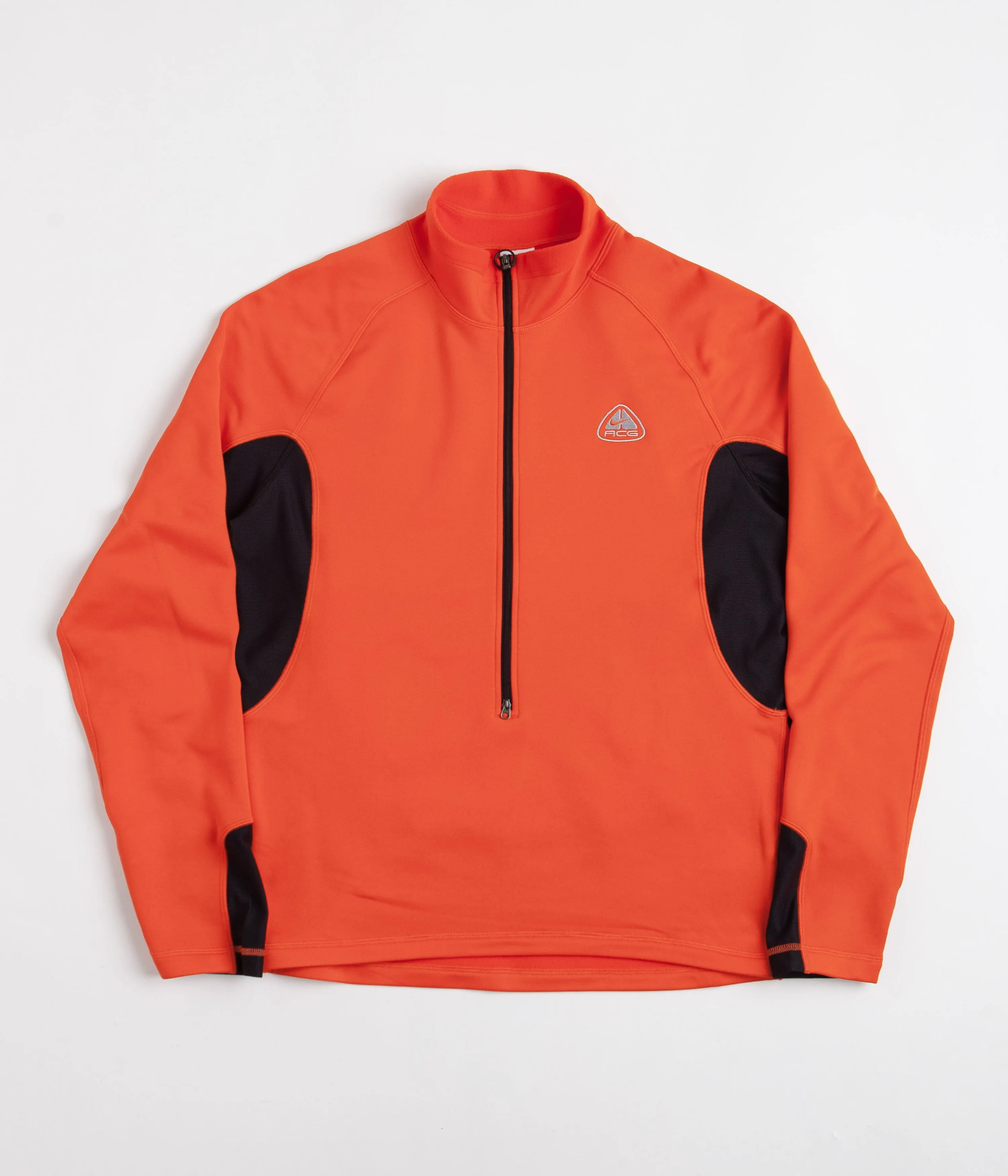 Nike ACG Oregon Series Polartec Zip Sweatshirt - Picante Red / Black / Wolf Grey