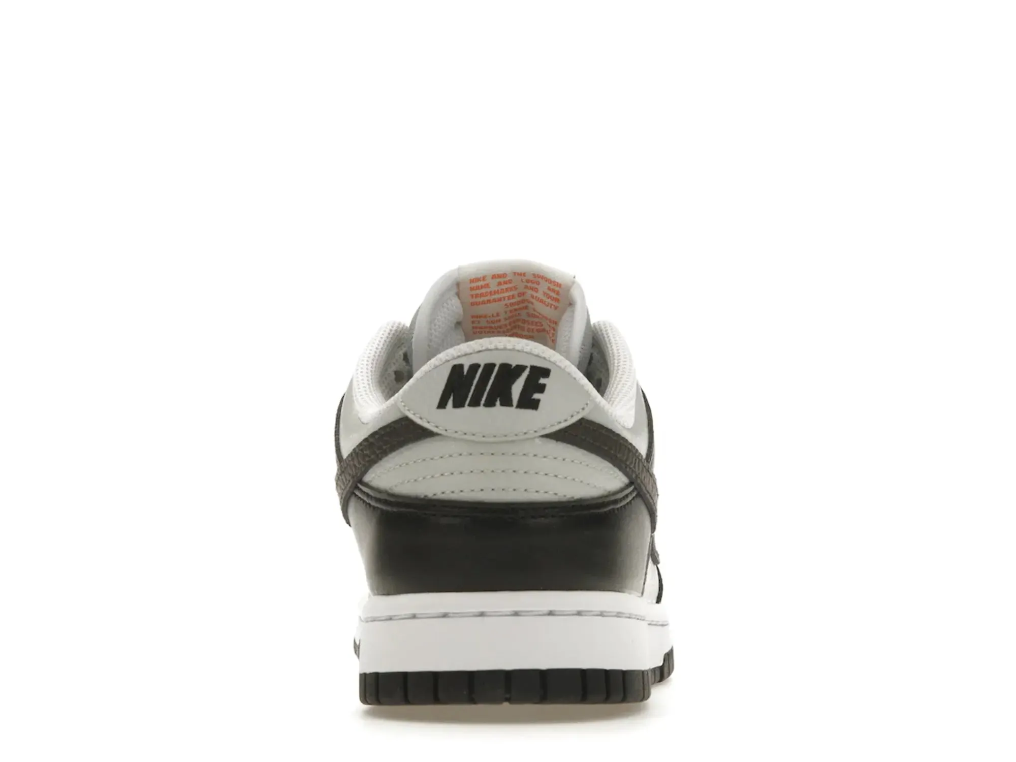 Nike Dunk Low "Grey Black Orange Mini Swoosh"