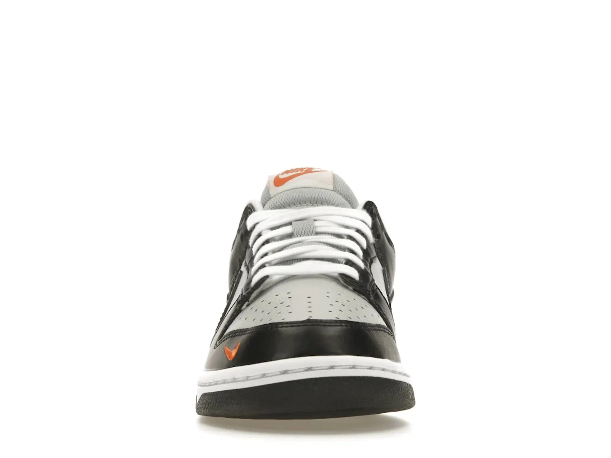 Nike Dunk Low "Grey Black Orange Mini Swoosh"