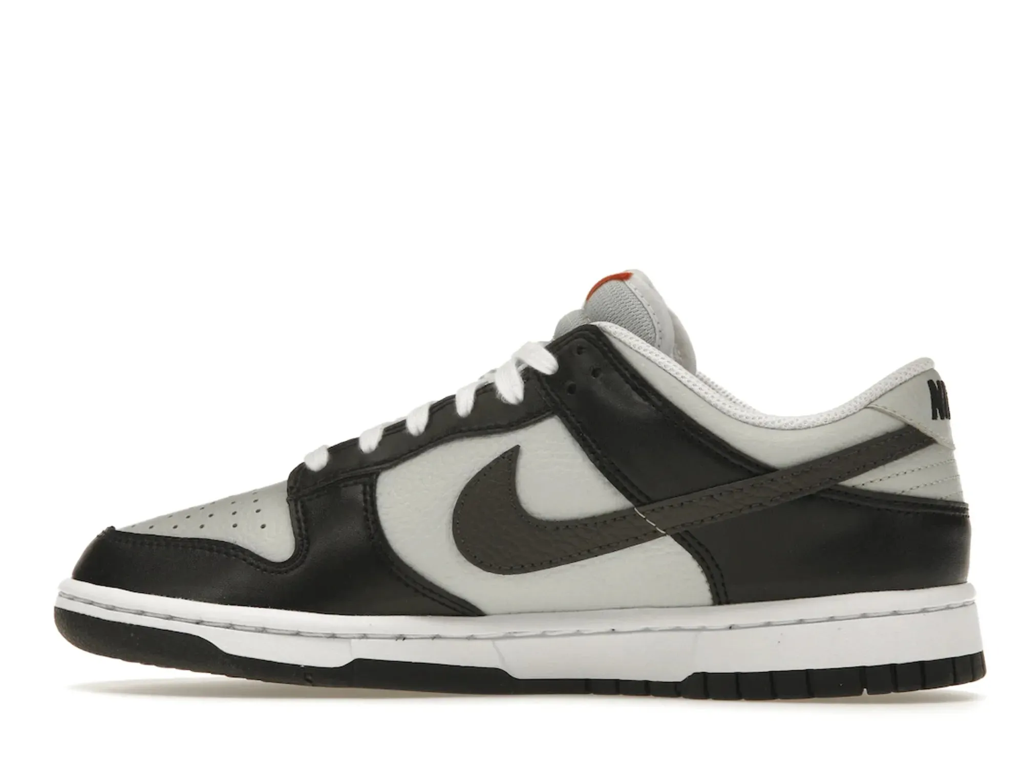 Nike Dunk Low "Grey Black Orange Mini Swoosh"