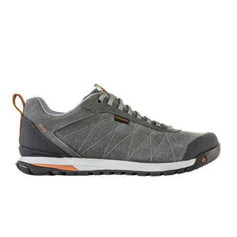 Oboz Bozeman Low Leather Lace Up Trail Shoe (Men) - Charcoal