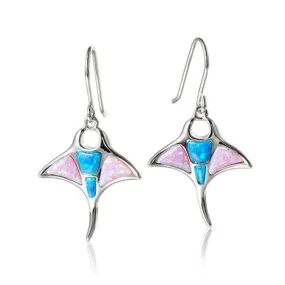 Opal Manta Ray Earrings