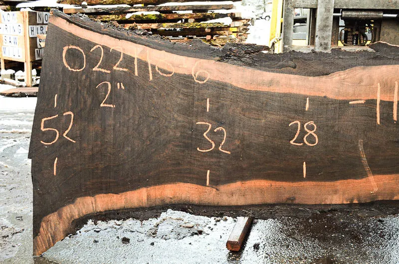 Oregon Black Walnut Slab 022118-06