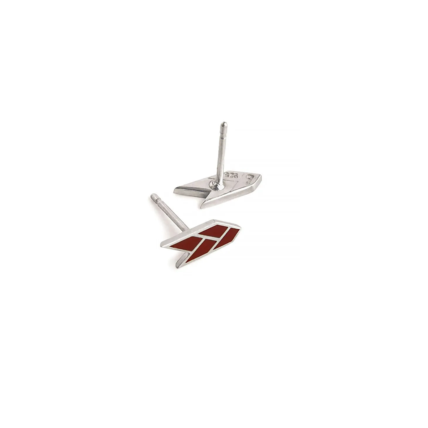 OSIRIS STUDS BLOOD — Sterling Silver