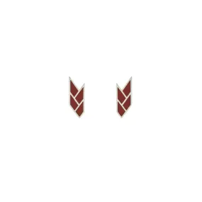 OSIRIS STUDS BLOOD — Sterling Silver