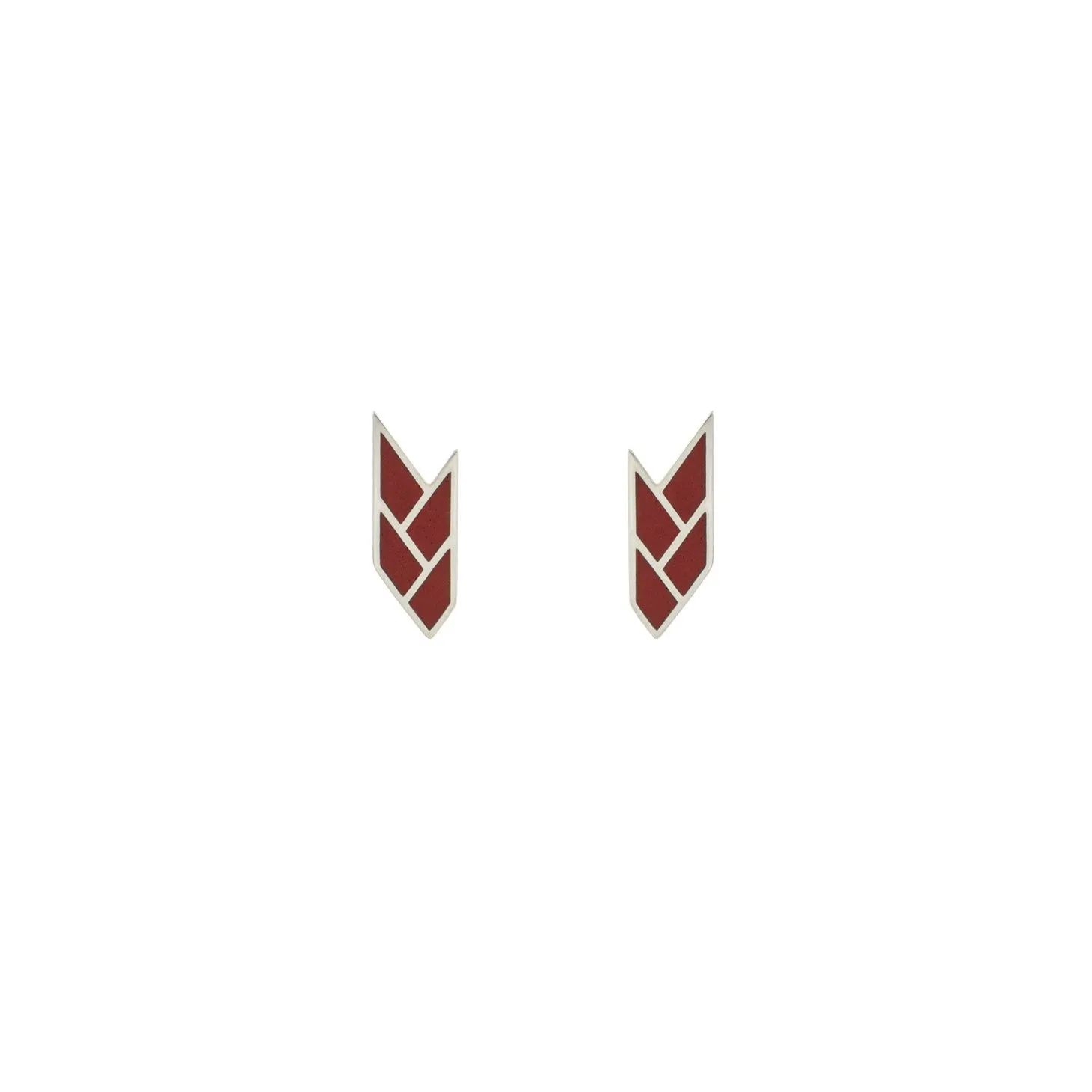 OSIRIS STUDS BLOOD — Sterling Silver