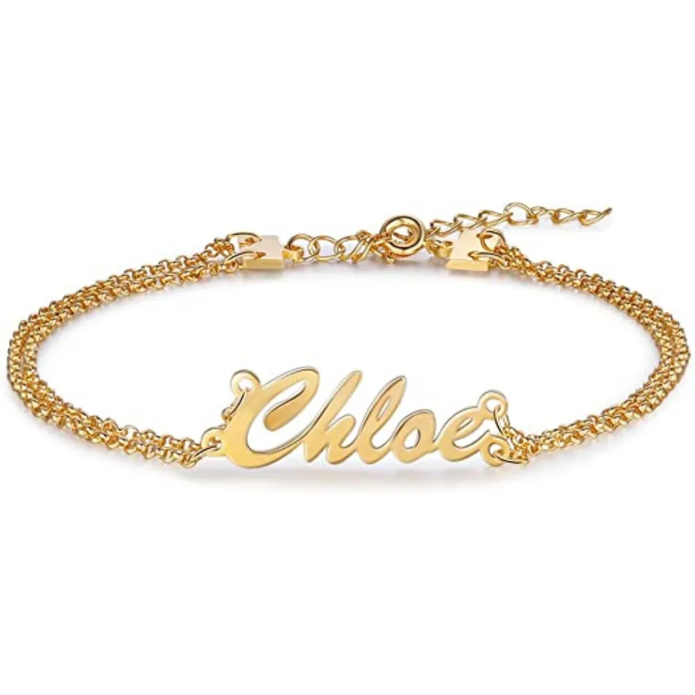 Personalized Letter Name Ankle Leg Bracelet