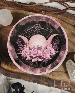 Pink Triple Moon Incense Holder