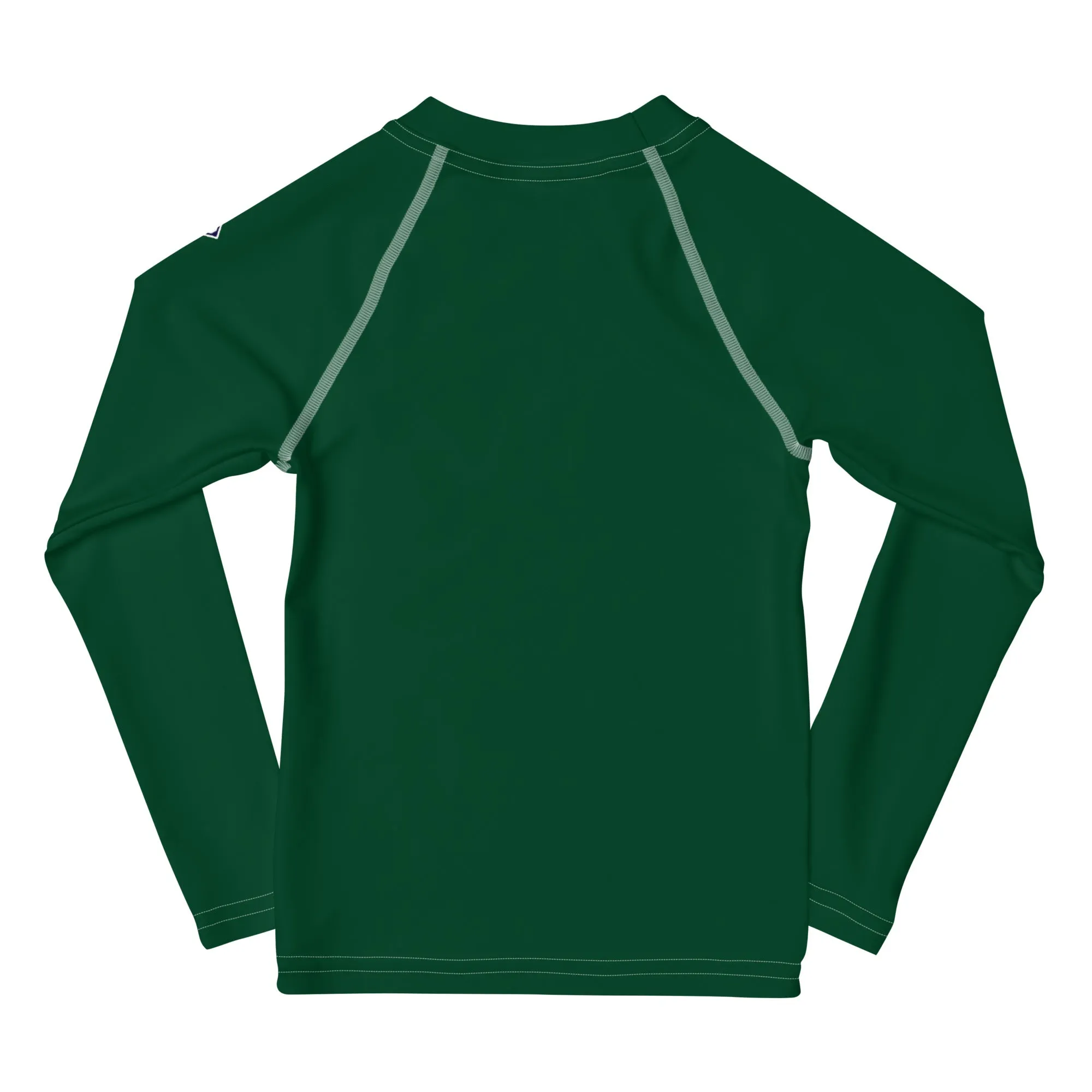 Playtime Perfection: Solid Color Rash Guards for Kids Girls - Sherwood Forest