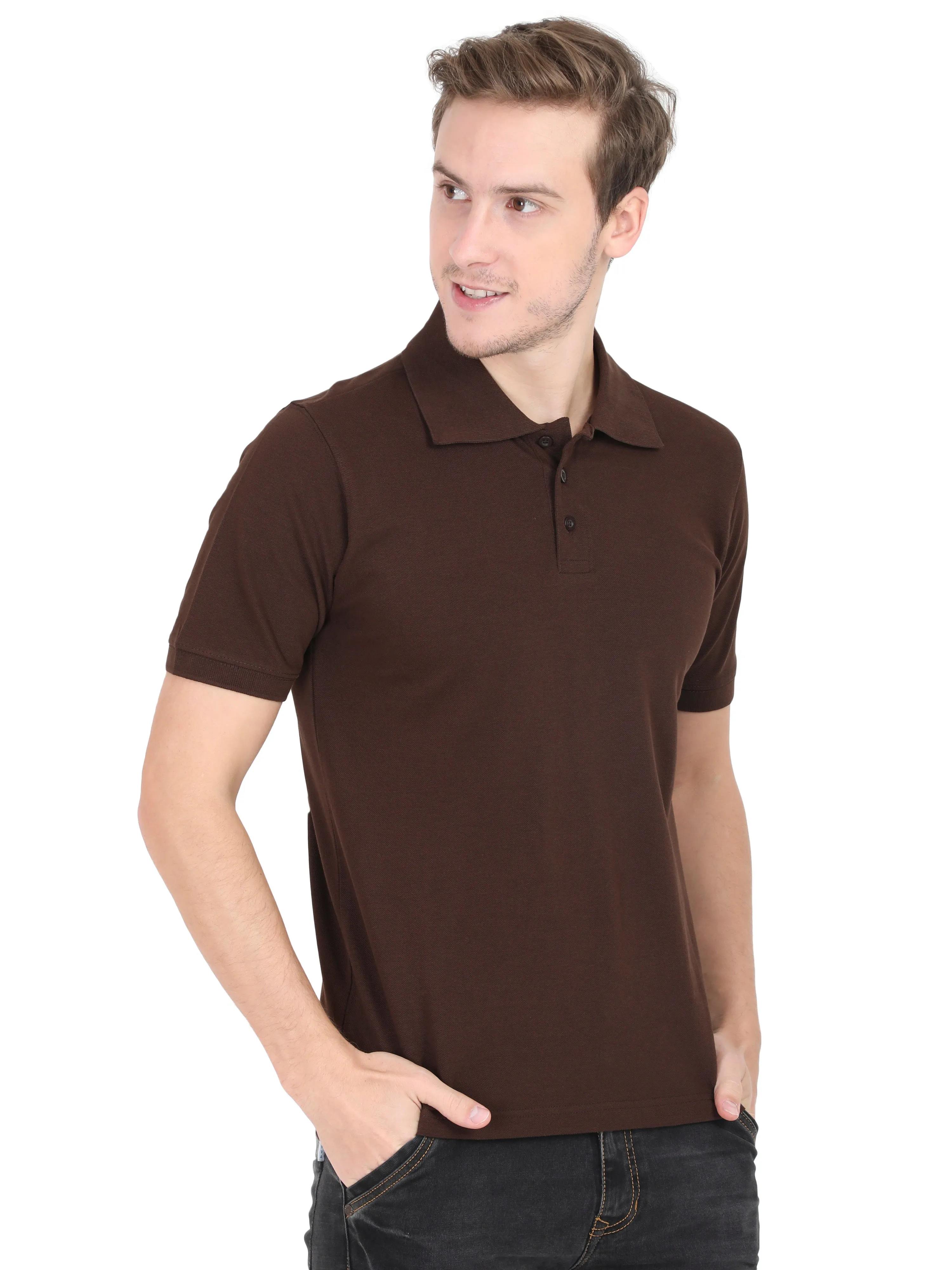 Polos: Coffee Brown  Premium T-shirt