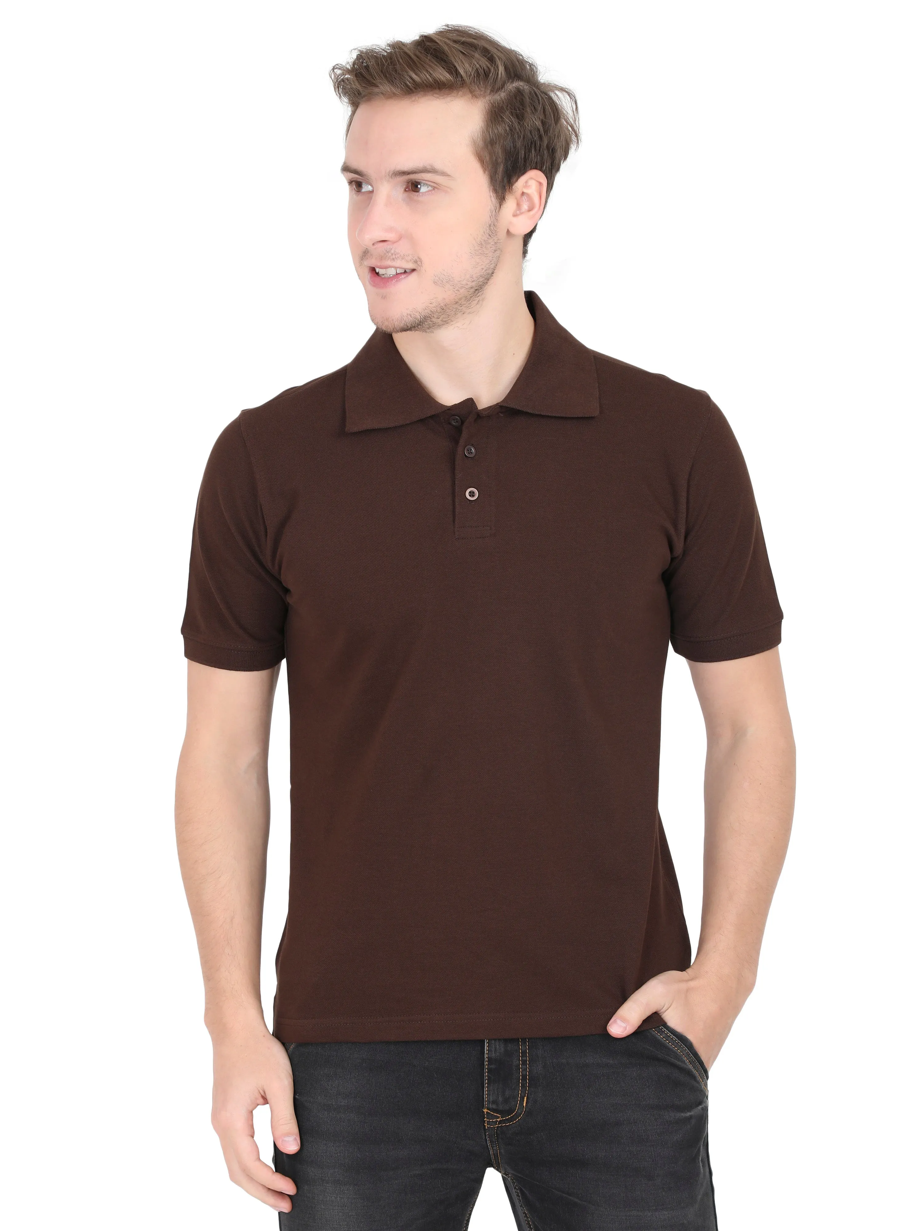 Polos: Coffee Brown  Premium T-shirt