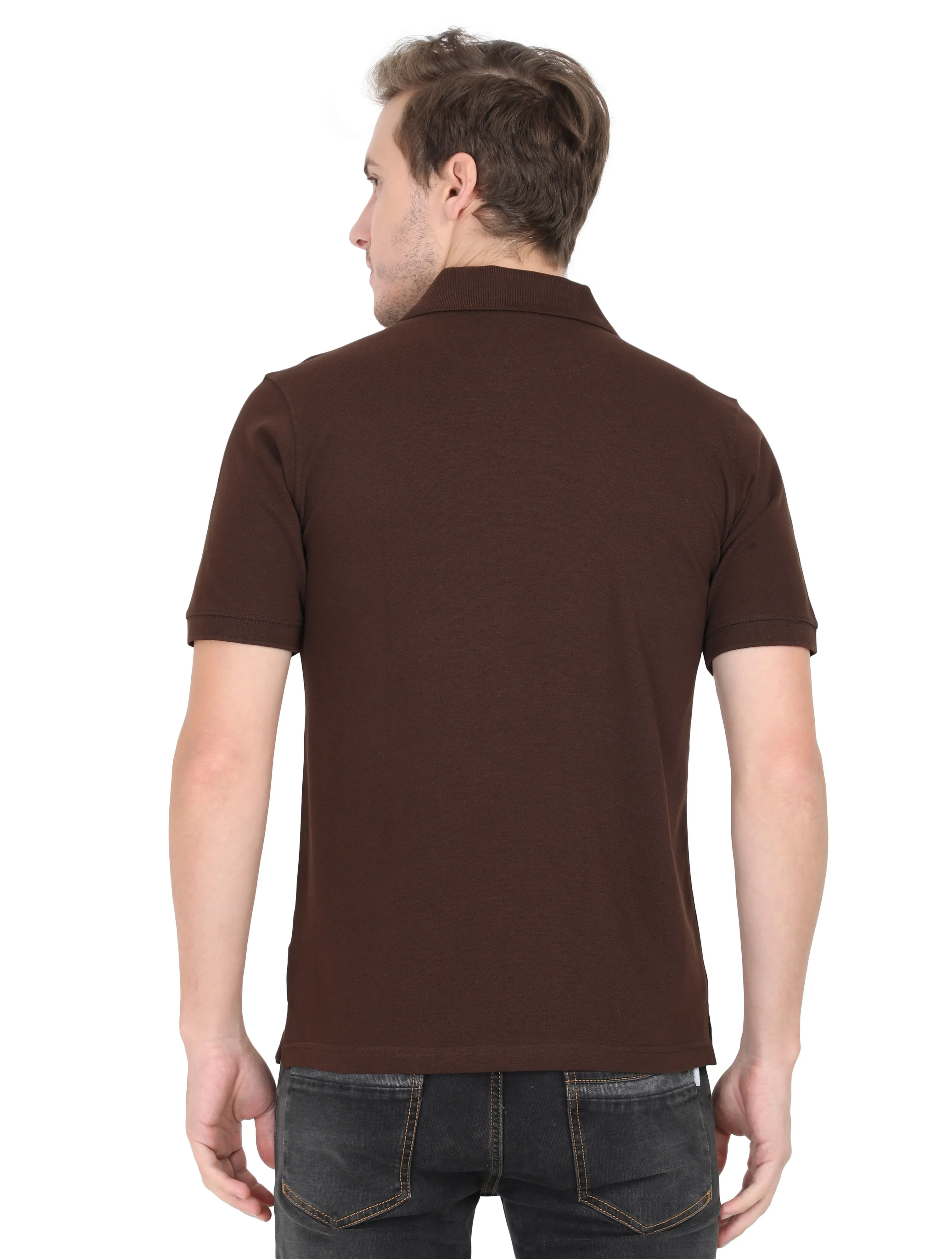 Polos: Coffee Brown  Premium T-shirt