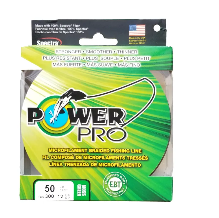 Power Pro Moss Green 50 lb 300 yds Braided Fishing Line