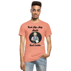 Real Hip hop Heads Read Credits Unisex Heather Prism T-Shirt