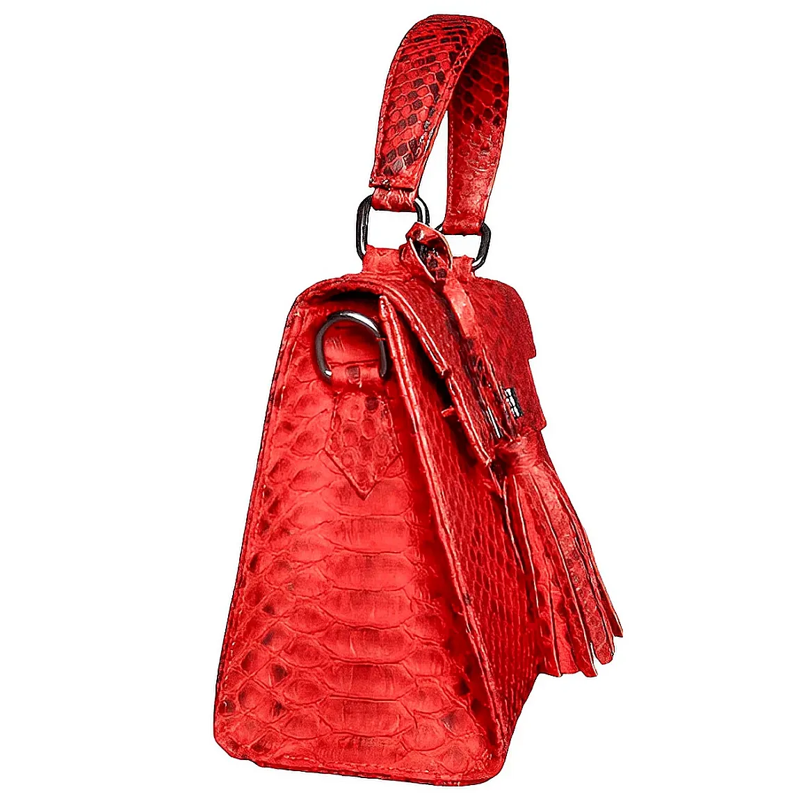 Red Top Handle Bag