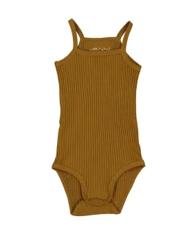 Ribbed Tank Onesie - Cider