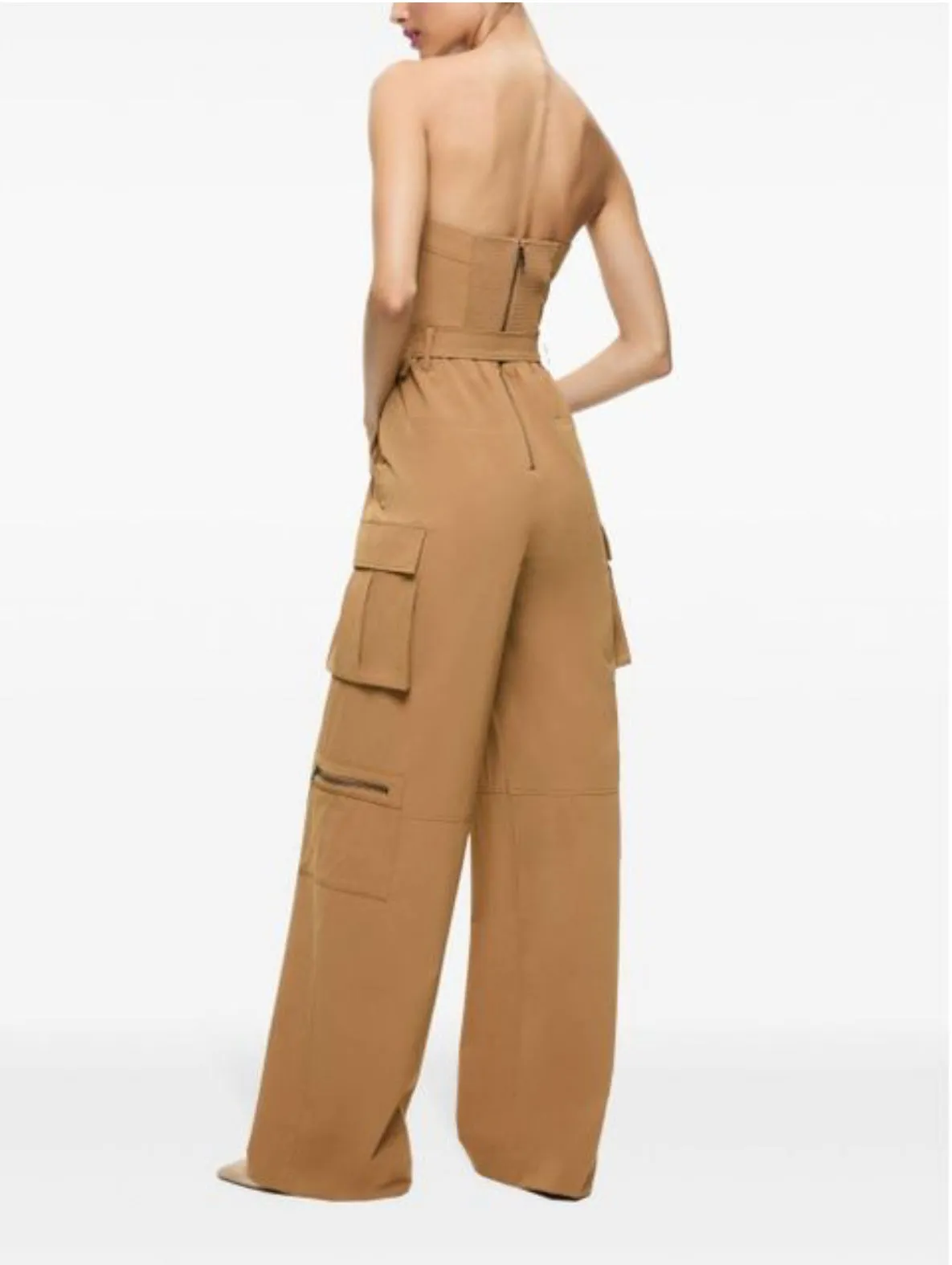 Sachiko Strapless Cargo Jumpsuit