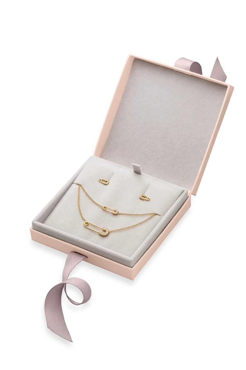 Safety Pin Gift Box 18k Gold Plated