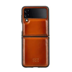 Samsung Galaxy Z Flip 4 Leather Back Cover Case - FXC