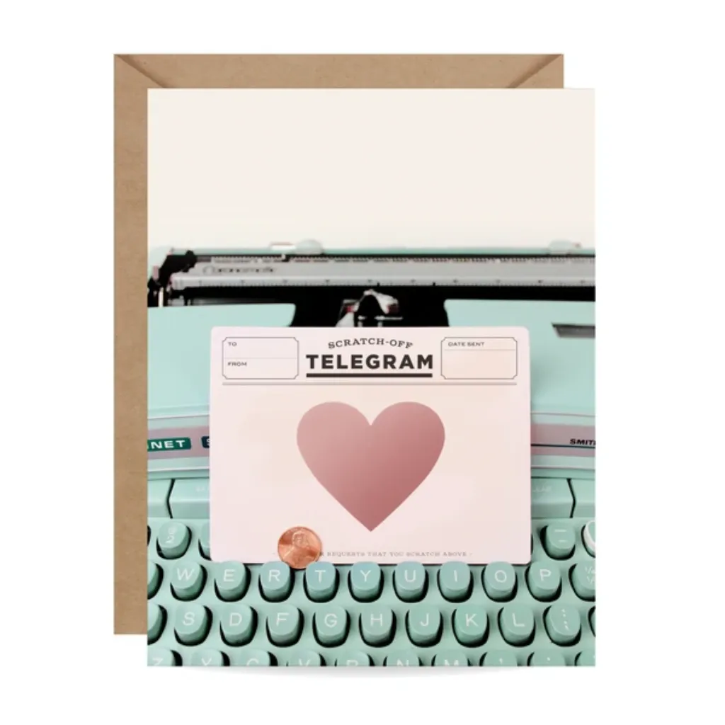 Scratch-Off Card | Typewriter