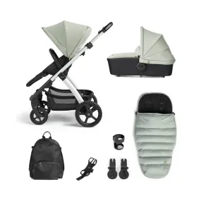 Silver Cross Tide Pram and Accessory Box - Sage