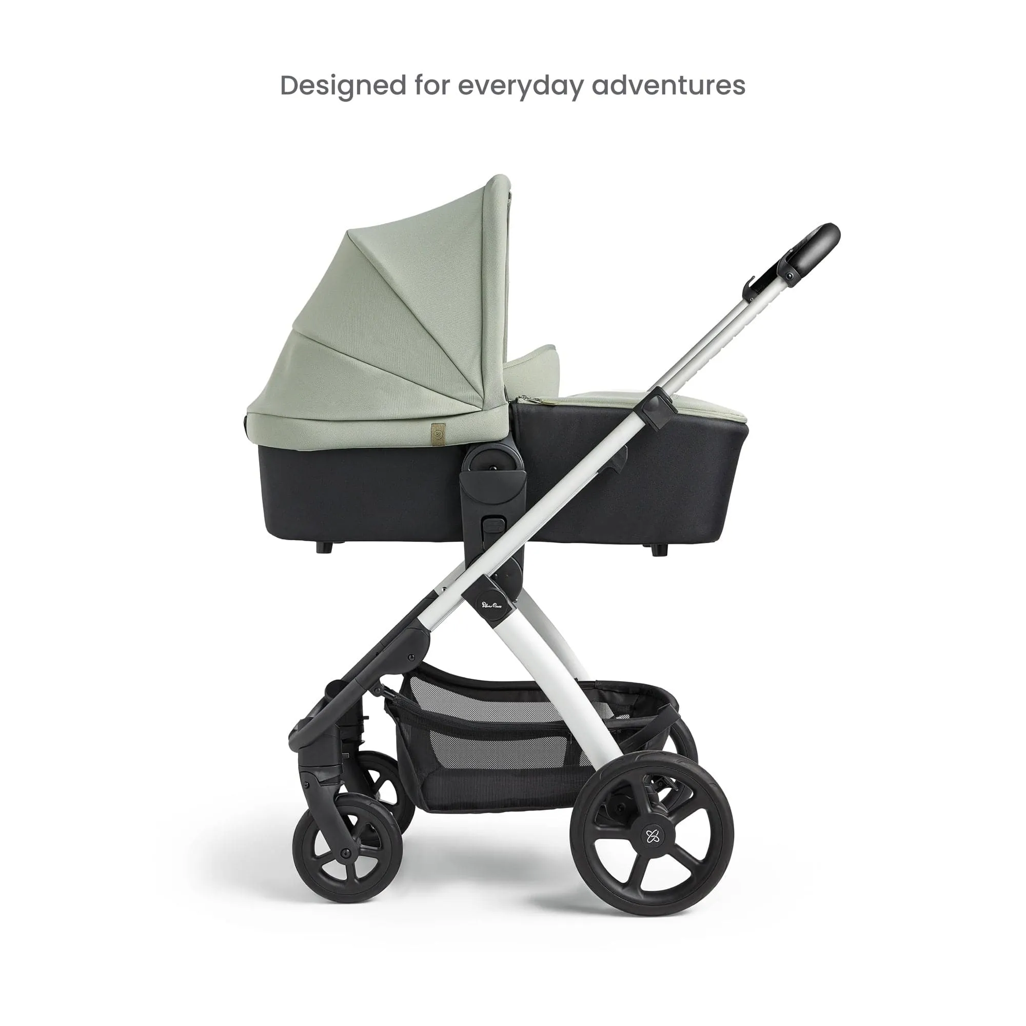 Silver Cross Tide Pram and Accessory Box - Sage