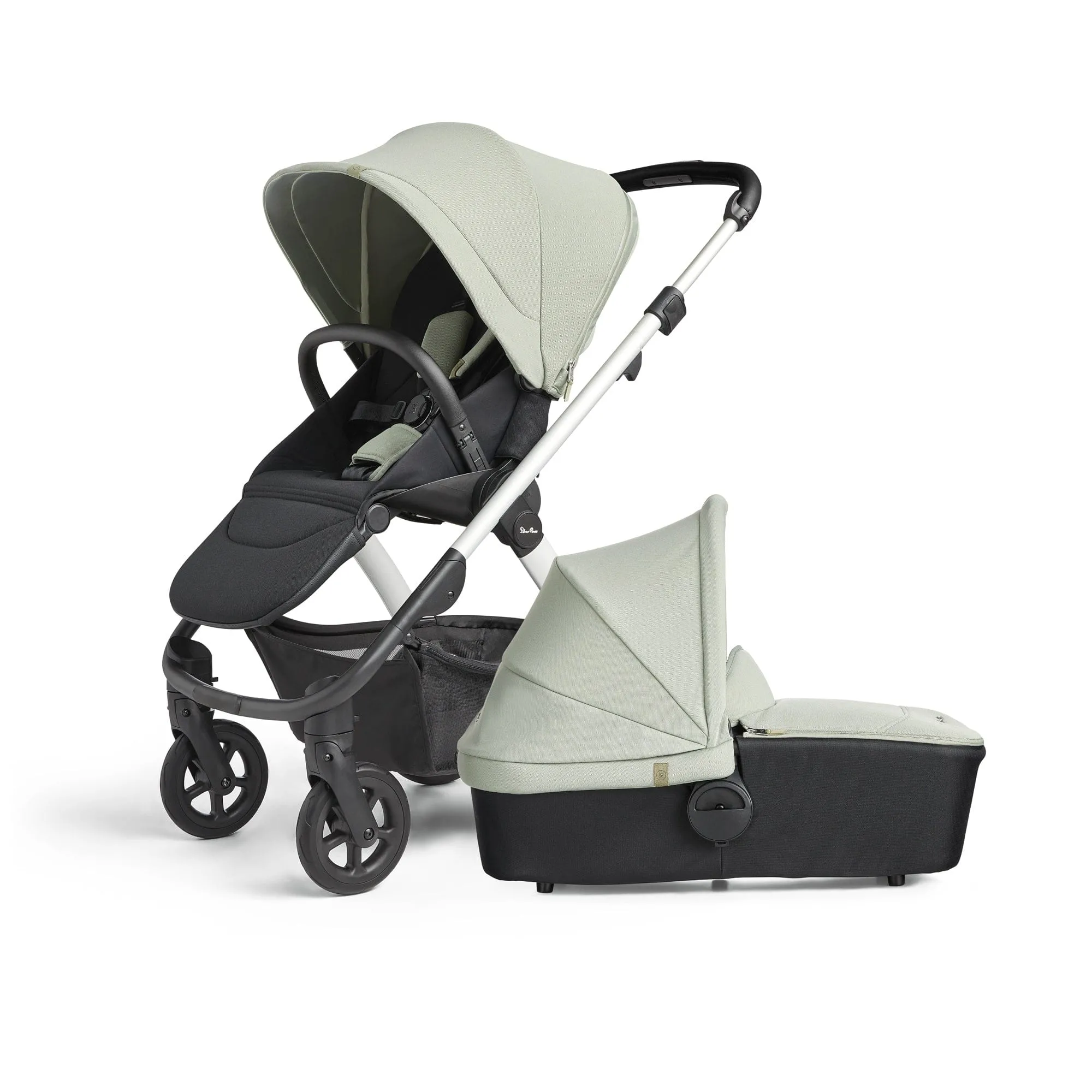 Silver Cross Tide Pram and Accessory Box - Sage