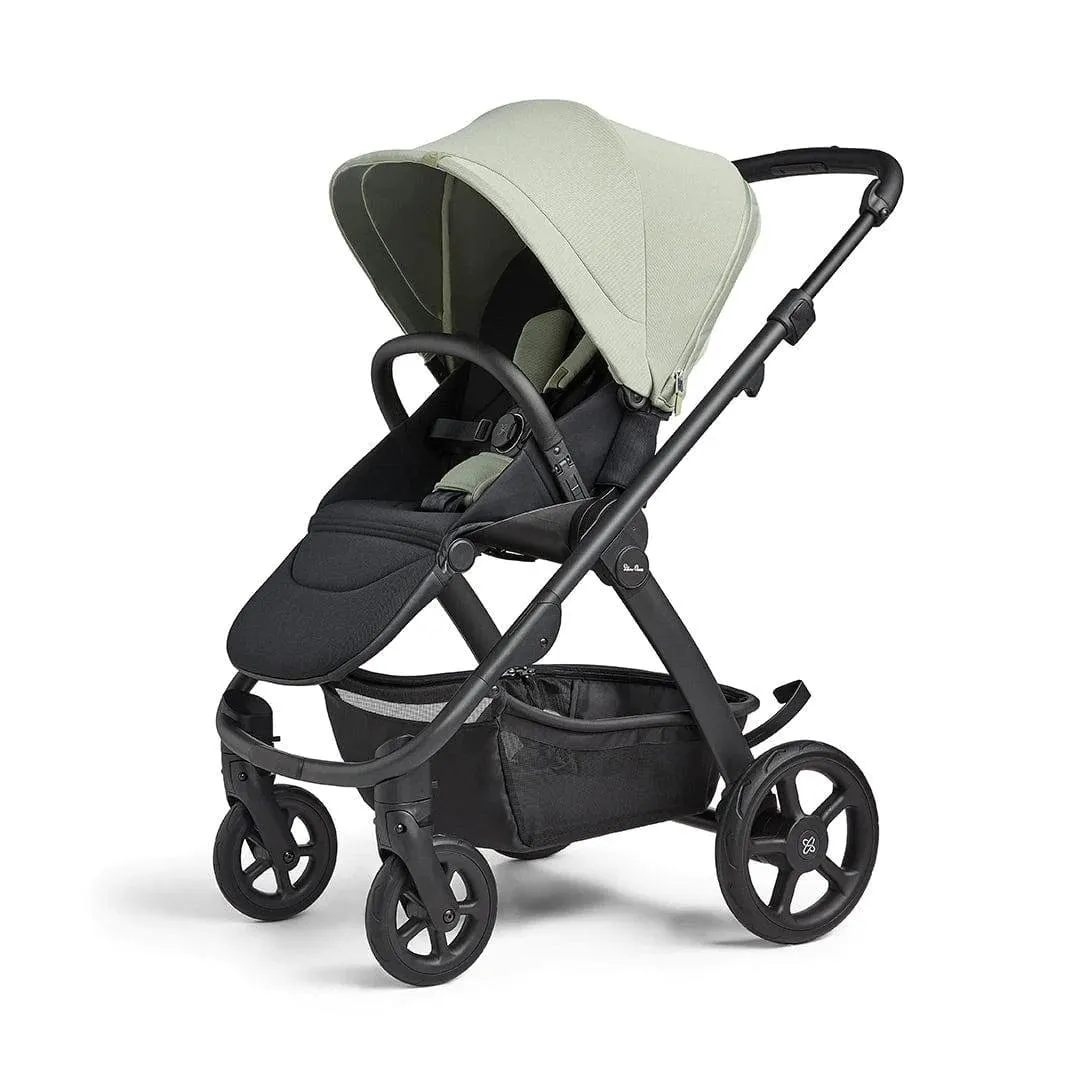 Silver Cross Tide Pram - Sage (Black Chassis)